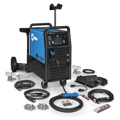 Miller Multimatic 235 Multiprocess Welder w/Dual Cylinder Cart and TIG Kit