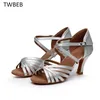 Professionelle Silber Gold Salsa Tanzschuhe Für Frauen Rabatt Latin Dance Schuhe Beliebte Sexy Salsa