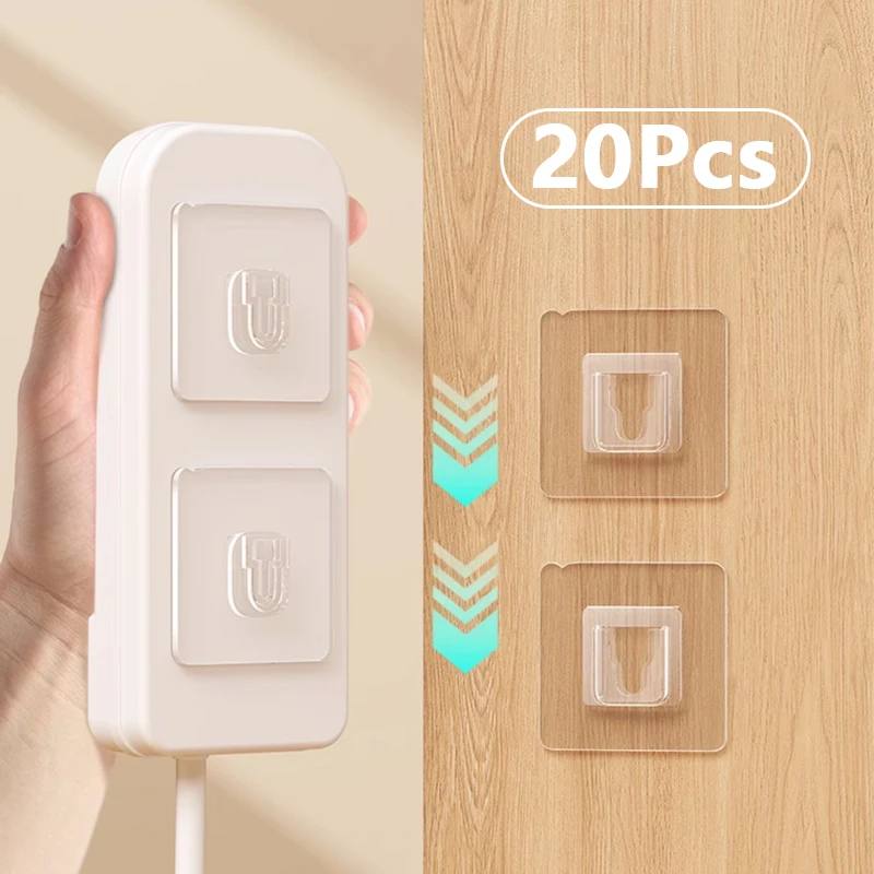 Mehrzweck-transparente Haken, doppelseitig klebende Wandhaken, wasserdichte Kleidung, Hüte, Handtuchhaken, Küche, Bad, Türhaken