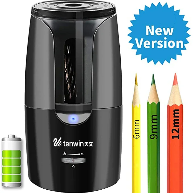 Tenwin Automatische Elektrische Bleistift Spitzer Für Buntstifte Schärfen Mechanische Büro Schule Liefert Schreibwaren Freies Schiff Image