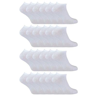 24er Pack Mehrfachpack Kinder Baumwolltrainingssocken für Jungen und Mädchen Image