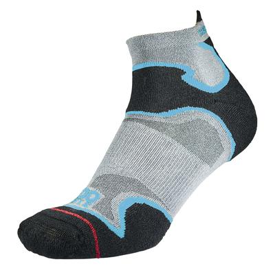 1000 Mile - Herren Fusion Knöchelsocke Repreve Gepolstert Anti-Blasen Socken - Silber / Eisvogel Image