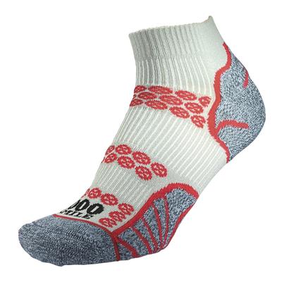 1000 Mile - Herren Lite Knöchelsocken mit doppelter Schicht für das Laufen - Silber / Rot Image