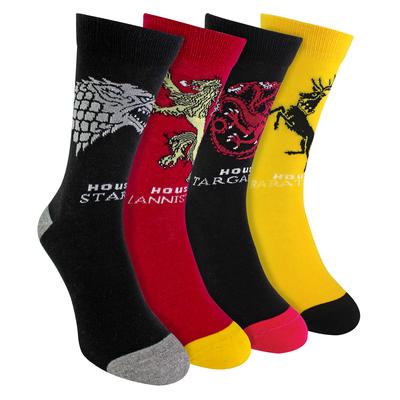 4 Paar Herren Game of Thrones Socken | House of Dragon GOT Spaßsocken - Gemischt Image