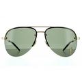 Saint Laurent Aviator Unisex Sonnenbrille Gold Grün