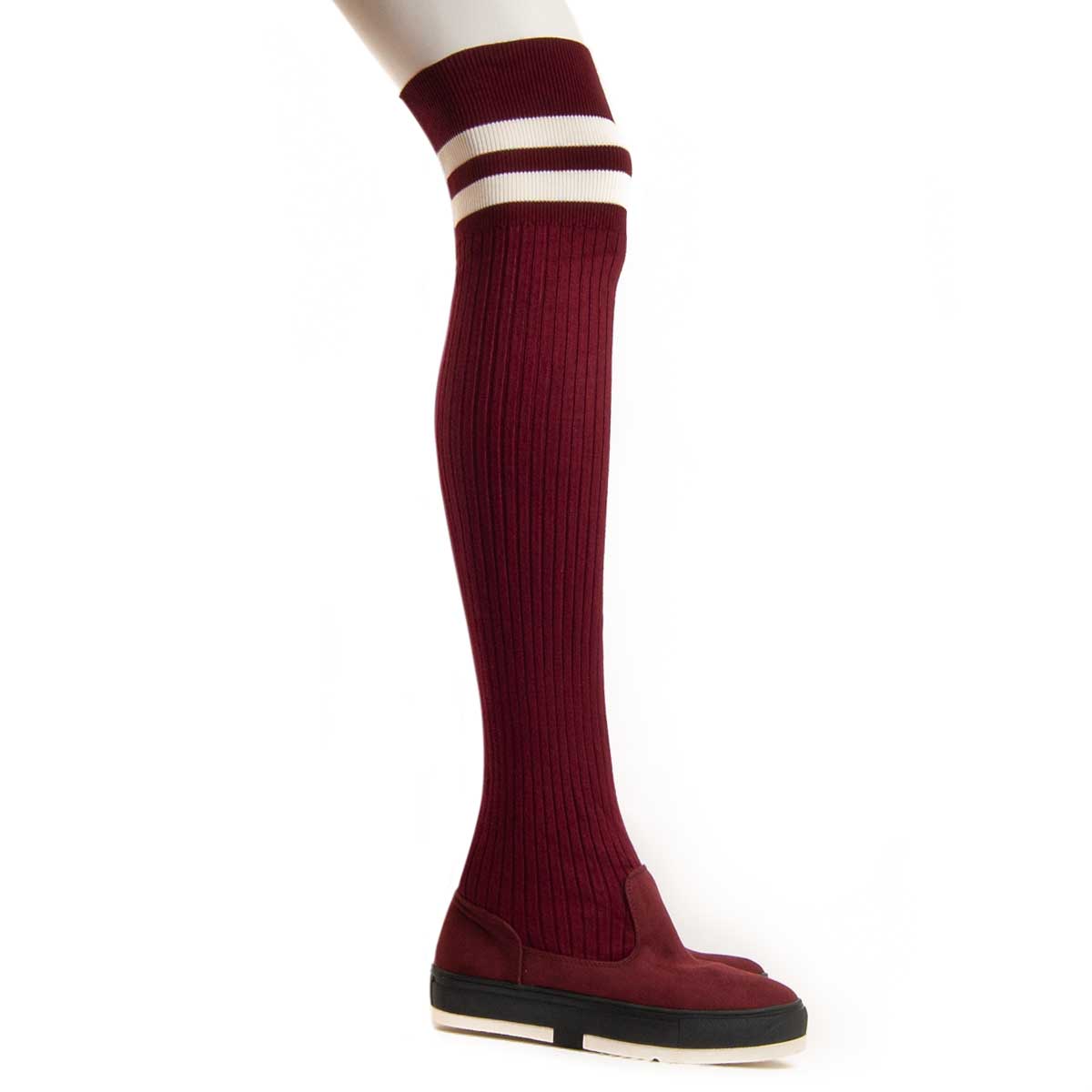 Montevita Hohe Stiefel Bottavita3 Bordeaux Image