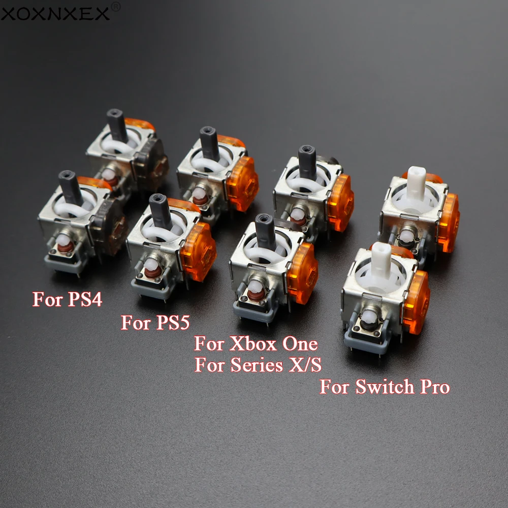 2Pcs Für PS4 PS5 Xbox One Serie Schalter Pro Controller TMR Elektromagnetische Joystick 3D Analog Rocker Thumbstick Image