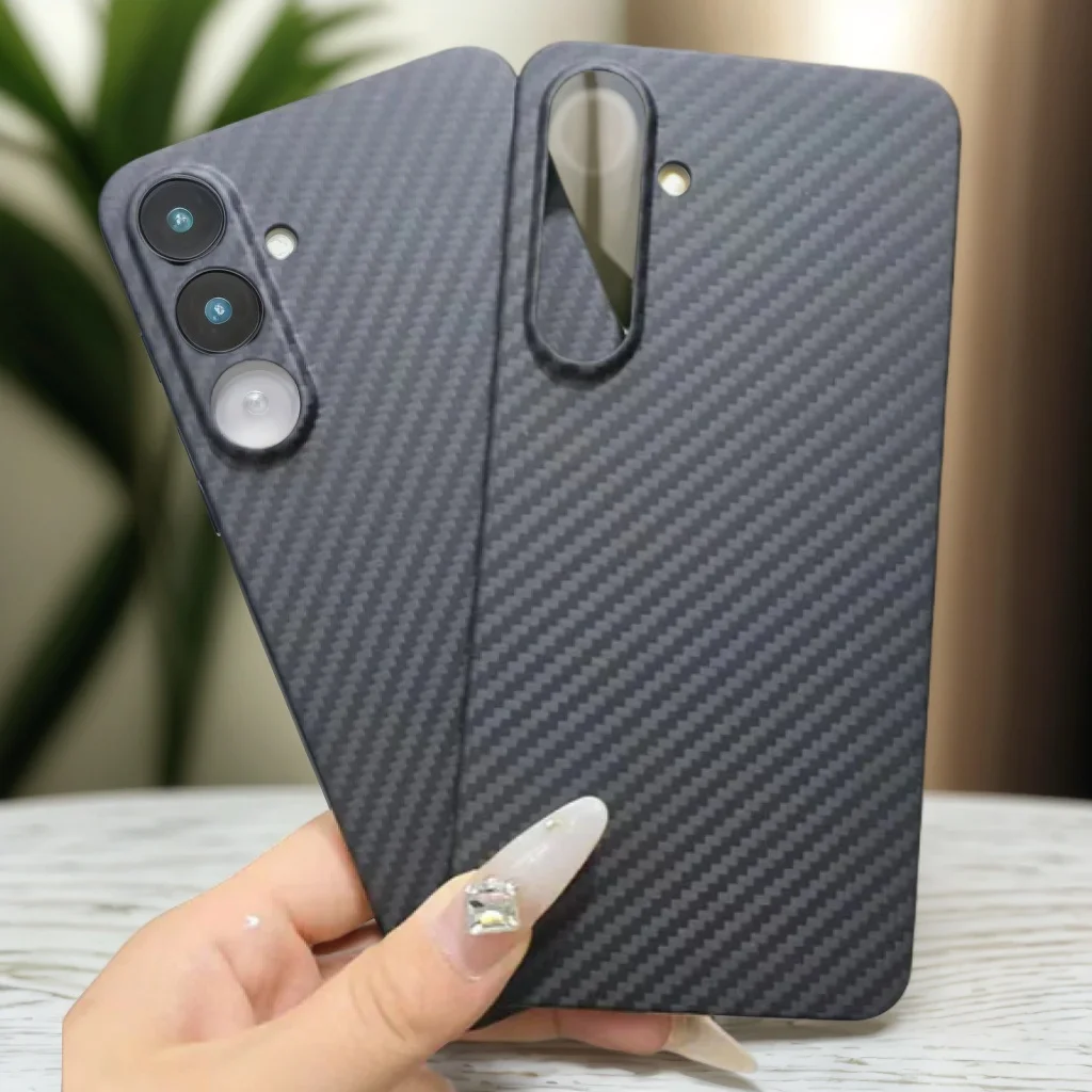 Echte Aramid Carbon Faser Telefon Fall Für Samsung Galaxy S24 FE Ultra-dünne sturzsichere Kamera Schutzhülle S24fe Capa