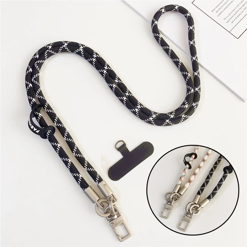 Licht Luxus Hardware Handy Lanyards Umhängetasche Telefon Hängen Seil Neck Straps Anti-verloren Lanyards Handy Zubehör Image