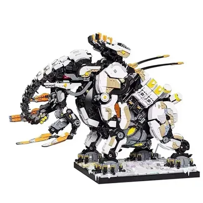 7957PCS Hohe Schwierig MOC Horizon Dawn Thunders Null Riesen Mecha Beast Zahn Bausteine Modell Set Image