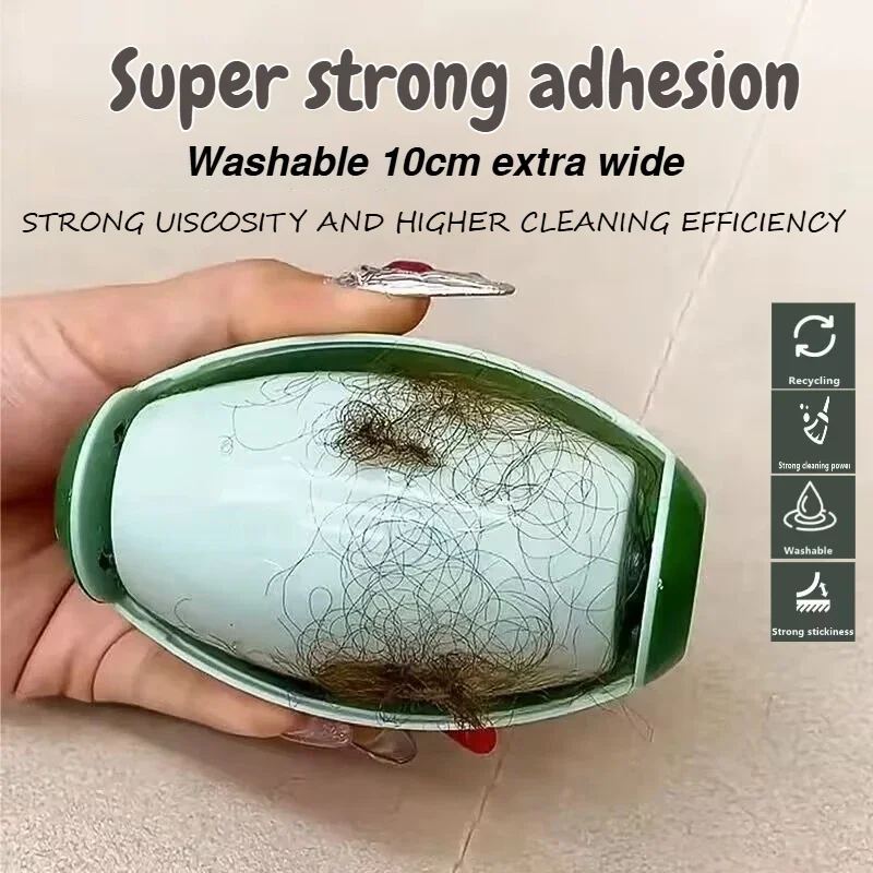 Wiederverwendbare, waschbare, tragbare Kleidungsreinigungsrolle für Reisen, Tierhaarentferner, Staubentfernung, Eliminator-Bürste, haarklebig Image