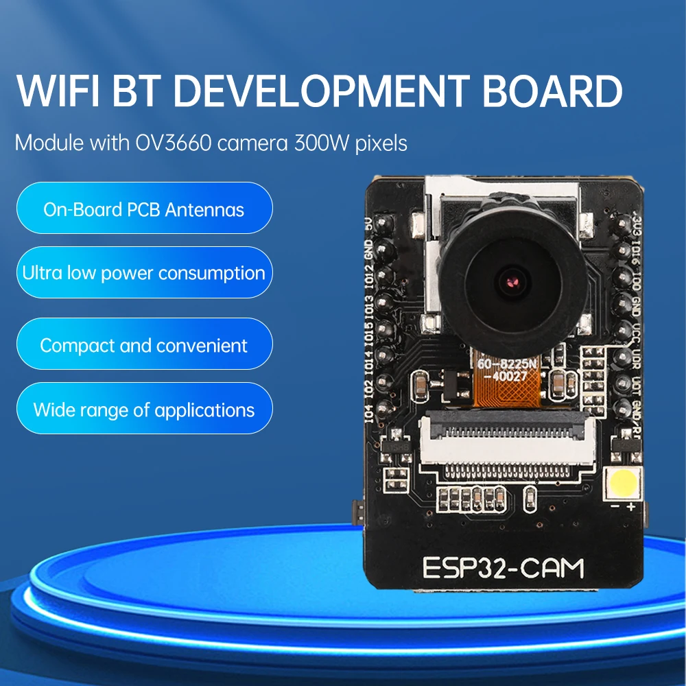 ESP32-CAM WIFI Bluetooth-kompatibel Entwicklung Bord Micro USB Typ-C CH340G mit OV2640 OV3660 Kamera Modul Erweiterung modul Image
