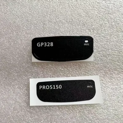 10 Teile/los Walkie Talkies Front Label Aufkleber für Motorola GP328 GP340 HT750 PRO5150 Zwei Weg Radio Zubehör