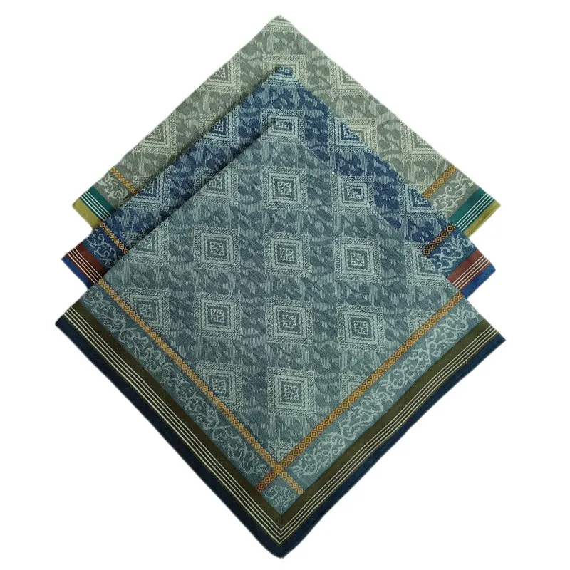 Einstecktuch für Herren, Baumwolle, für Gentleman, Hochzeit, Party, Taschentuch, Vintage, klassische Herren-Taschentücher Image