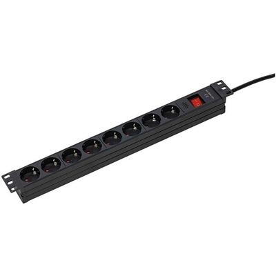 OTTO Office Steckdosenleiste »19 Zoll RACK« schwarz schwarz, 48.3x4.7x4.5 cm
