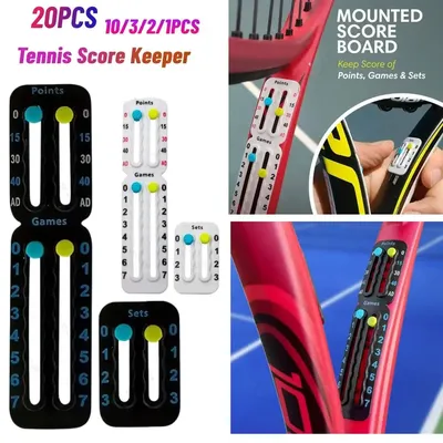 20/1pcs Small Tennis Score Board Counter Scorekeeper Portable Score Keeper Racket Padel Points