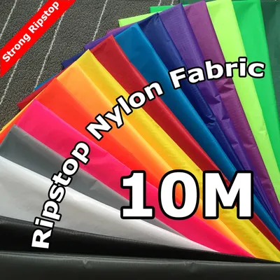 9KM 10M Ripstop Nylon Kite Fabric PU Coated Outdoor Water Repellent Fabric Bag Banner Making Cloth