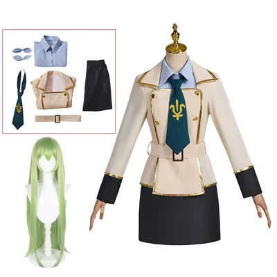 Anime Code Geass C.C. Cosplay Costume Wig C2 Code Geass: Lelouch of the Rebellion Stockings Bow