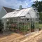 Hybrid Polycarbonate Greenhouse , Greenhouses with Lockable Hinged Door, Aluminum Hot House for