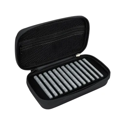 Portable Hard M.2 SSD Case with 12 PCS Individual M.2 NVMe Case for 12 M.2 2280 2260 2242 2230 SSD