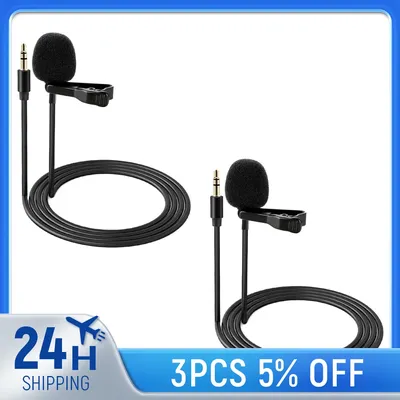 Neewer 2 Pack Lavalier Lapel Microphone Compatible with Rode Wireless GO II Wireless Pro DJI