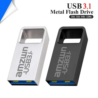 16gb 32gb 64gb 128gb USB3.1 Super Flash Stick Metal Mini Pendrive High-Speed Memory for PC Computer