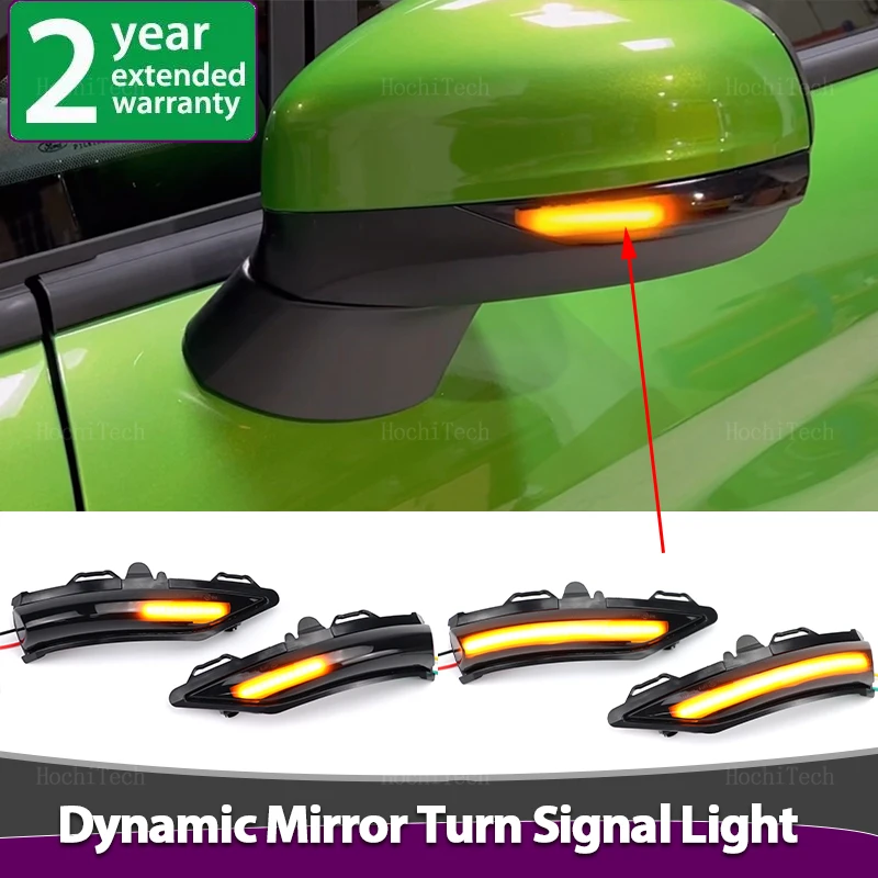 Indicatore di direzione lampeggiante dinamico indicatore di direzione specchietto laterale LED lampeggiante per Ford Fiesta ST Line MK8 Puma Crossover ST 2018-2023