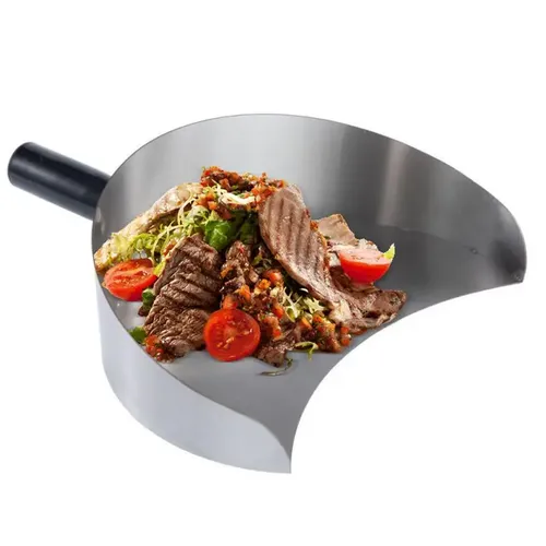 Pelle à viande portative pour rôtissoire, pelle à viande résistante à la chaleur, collecteur de viande robuste pour Barbecue Camping en plein air