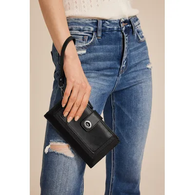 Maurices Women's Double Zipper Oversized Wristlet Wallet Size O/s