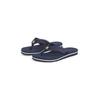 Zehentrenner TOMMY HILFIGER "HILFIGER WEBBING BEACH SANDAL", Damen, Gr. 37, blau (dunkelblau), Textil, casual, Schuhe, Sommerschuh, Flats, Bequemschuh, Dianette mit zweifarbiger Sohle