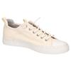 Slip-On Sneaker MUSTANG SHOES, Damen, Gr. 36, beige (creme), Textil, casual, Schuhe, Slipper, Schlupfschuh, Freizeitschuh mit farbiger Sohleneinfassung