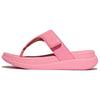 Zehentrenner FITFLOP "F-MODE GO", Damen, Gr. 39, rosa, Lederimitat, unifarben, casual, Schuhe, Sandale mit dämpfender MICROWOBBLEBOARD Technologie