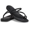 Sandalette CROCS "Miami Toe Loop Sandal", Damen, Gr. 42, schwarz, Croslite, casual, Schuhe Badeschuh Zehentrenner, Pool Slides, Badeschuh, Sandale mit Zehenschlaufe