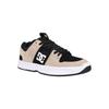 Sneaker DC SHOES "Lynx Zero", Gr. 7,5(40), bunt (schwarz, braun, weiß), 50.51% Leder, 39.8% Synthetikmaterial, 9.69% Polyester, Schuhe
