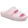 Badepantolette CROCS "Classic Floral Cut Out Sandal", Damen, Gr. 37, rosa, Croslite, geblümt, casual, Schuhe, Sandale, Sommerschuh, Pool Slides mit genoppter Innensohle