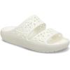 Badepantolette CROCS "Classic Floral Cut Out Sandal", Damen, Gr. 38, beige (creme), Croslite, geblümt, casual, Schuhe, Sandale, Sommerschuh, Pool Slides mit genoppter Innensohle