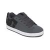 Sneaker DC SHOES "Court Graffik", Gr. 8,5(41), grau (dk grau, schwarz, weiß), 57.05% Leder, 28.2% Synthetikmaterial, 13.87% Polyester, 0.88% Textil, Schuhe