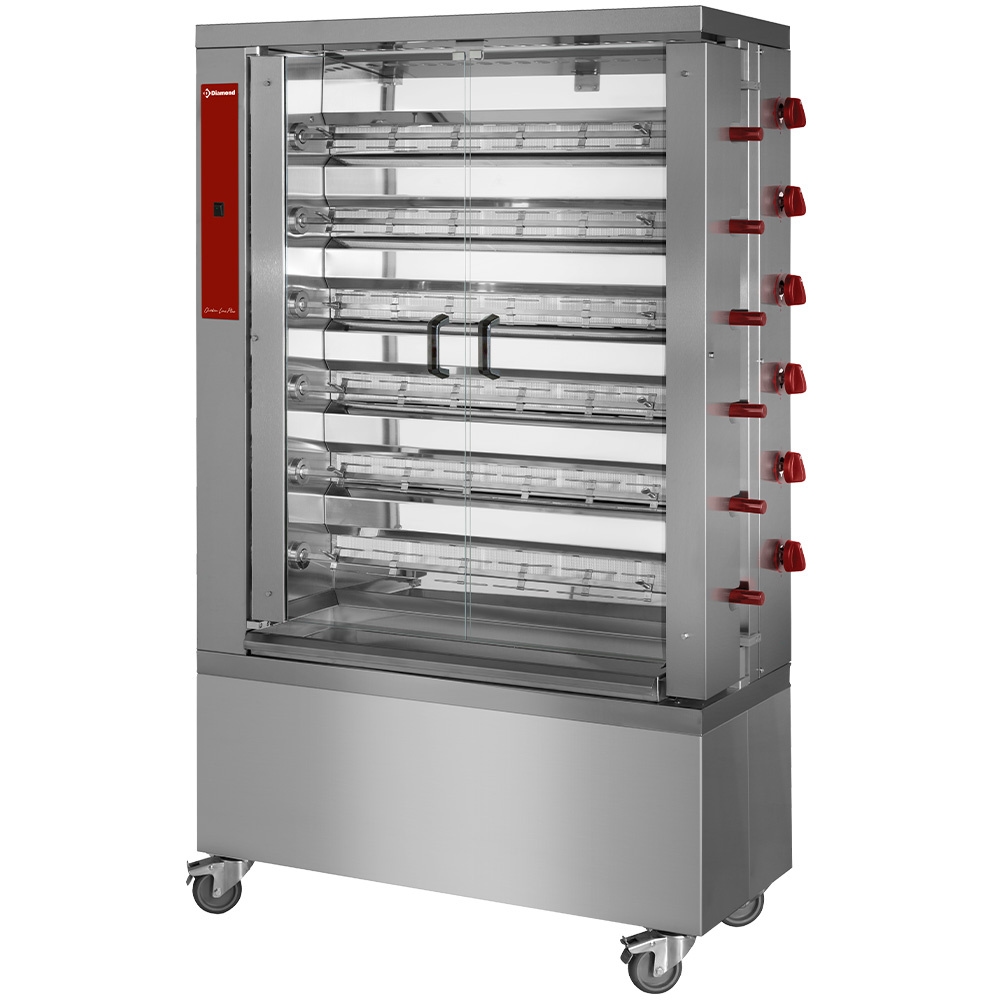 Diamond Gas-Hähnchengrill 6-reihig für 36 Hähnchen - 37,2 kW Image
