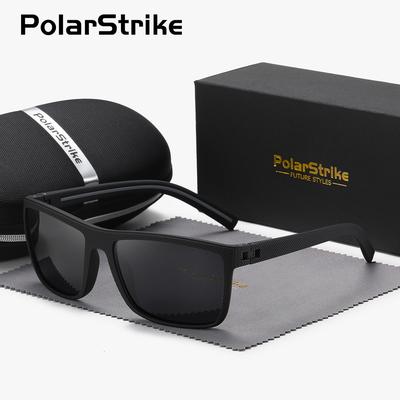 TEMU Polarstrike Unisex Casual Stylish Square Frame Outdoor Polarized Sunglasses Uv400 Image
