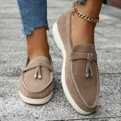 TEMU Le Fu Shoes Women's New 2024 British Style Spring And Autumn Slip-on Retro Flat Women's Shoes Image