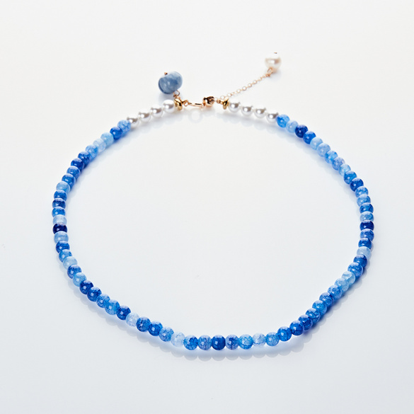 Jade-Kette mit Süßwasserperlen Image