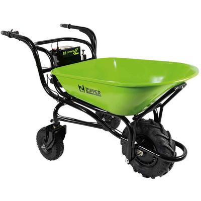 Motorschubkarre ZIPPER, grün, B:71cm H:52cm L:102cm, Motorschubkarren, ideal für den Transport von Schüttgütern rund um Haus, Hof und Garten Image