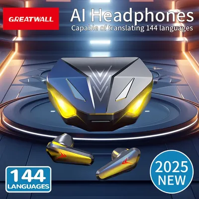 GREATWALL AI Translator Earbuds-Powered True Wireless Headset 144 Languages Real-Time Interpretation