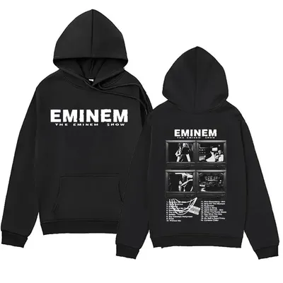 Sudadera con capucha para hombre y mujer, ropa de calle de gran tamaño con estampado de rapero