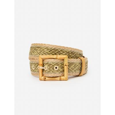 J.McLaughlin Women's Sandie Belt Natural, Size Large | Raffia