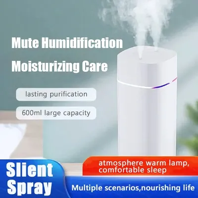 Air Humidifier With Dual Spout High Capacity Essential Oil Diffuser Cool Mist Maker Silent