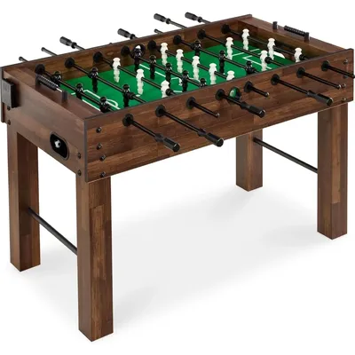 Large 54in Full-Size Foosball Table for Home, Game Room w/ 2 Balls, 2 Cup Holders