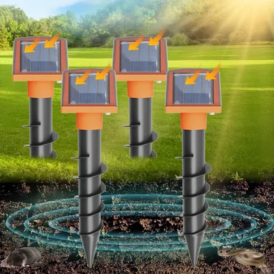 Outdoor waterproof rat repellent to repel moles and snakes Waterproof IP54 solar chargeable for