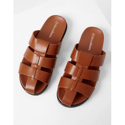 Threadbare Men's Tan Brown Gladiator Sandals