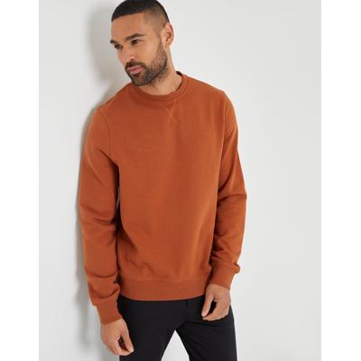 Threadbare Men's Rust Orange Crew Neck Sweatshirt